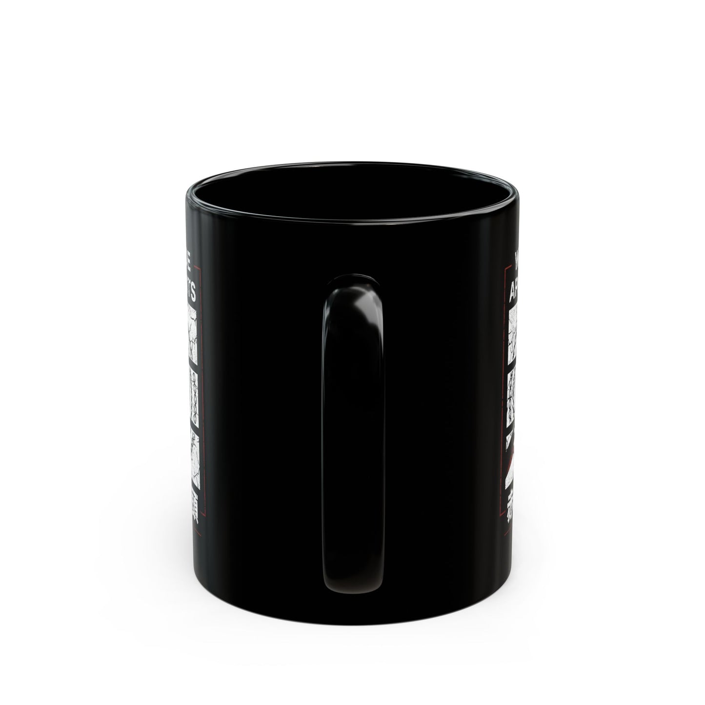 Wood Side Apartments Monster Black Mug