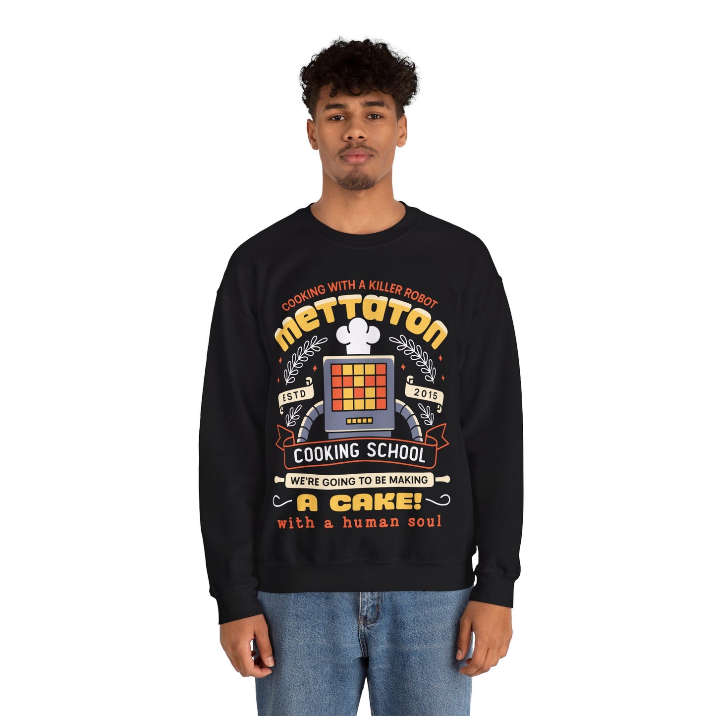 Mettaton Cooking School Crest Unisex Crewneck Sweatshirt