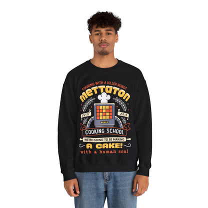 Mettaton Cooking School Crest Unisex Crewneck Sweatshirt