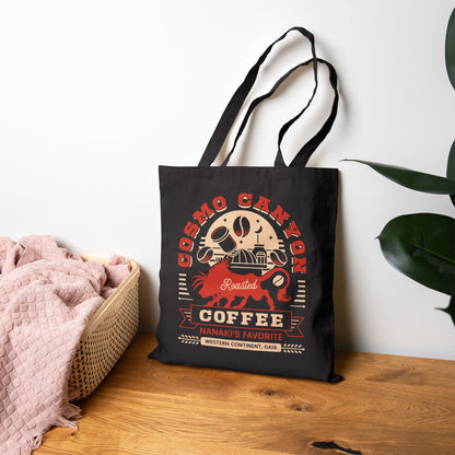 Cosmo Canyon Coffee Grunge Cotton Canvas Tote Bag
