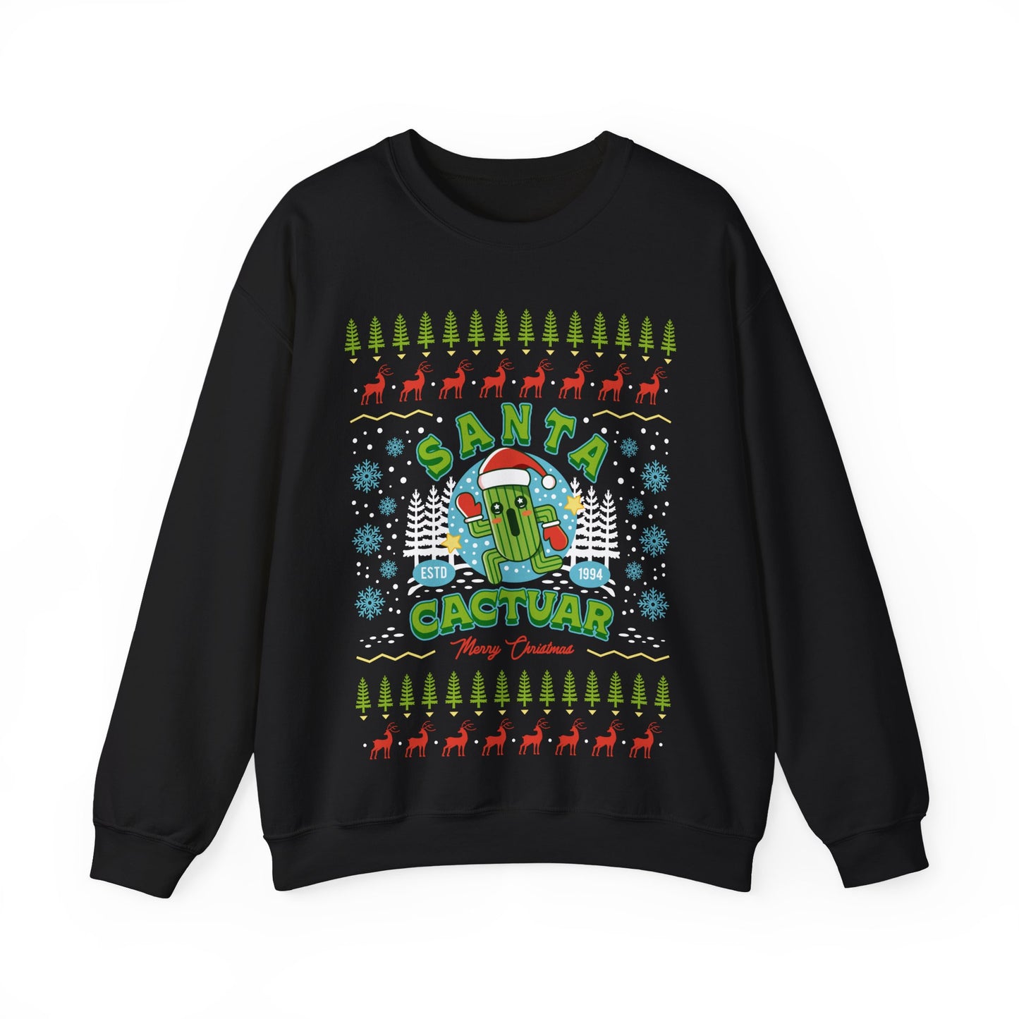 Santa Cactuar Christmas Unisex Crewneck Sweatshirt