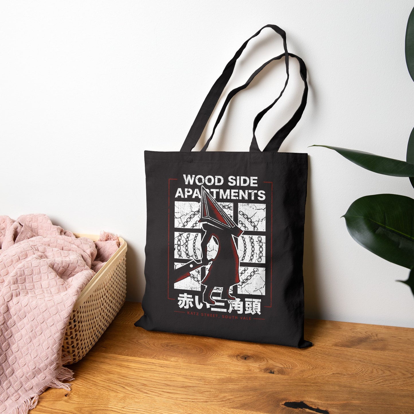 Wood Side Apartments Monster Tote Bag