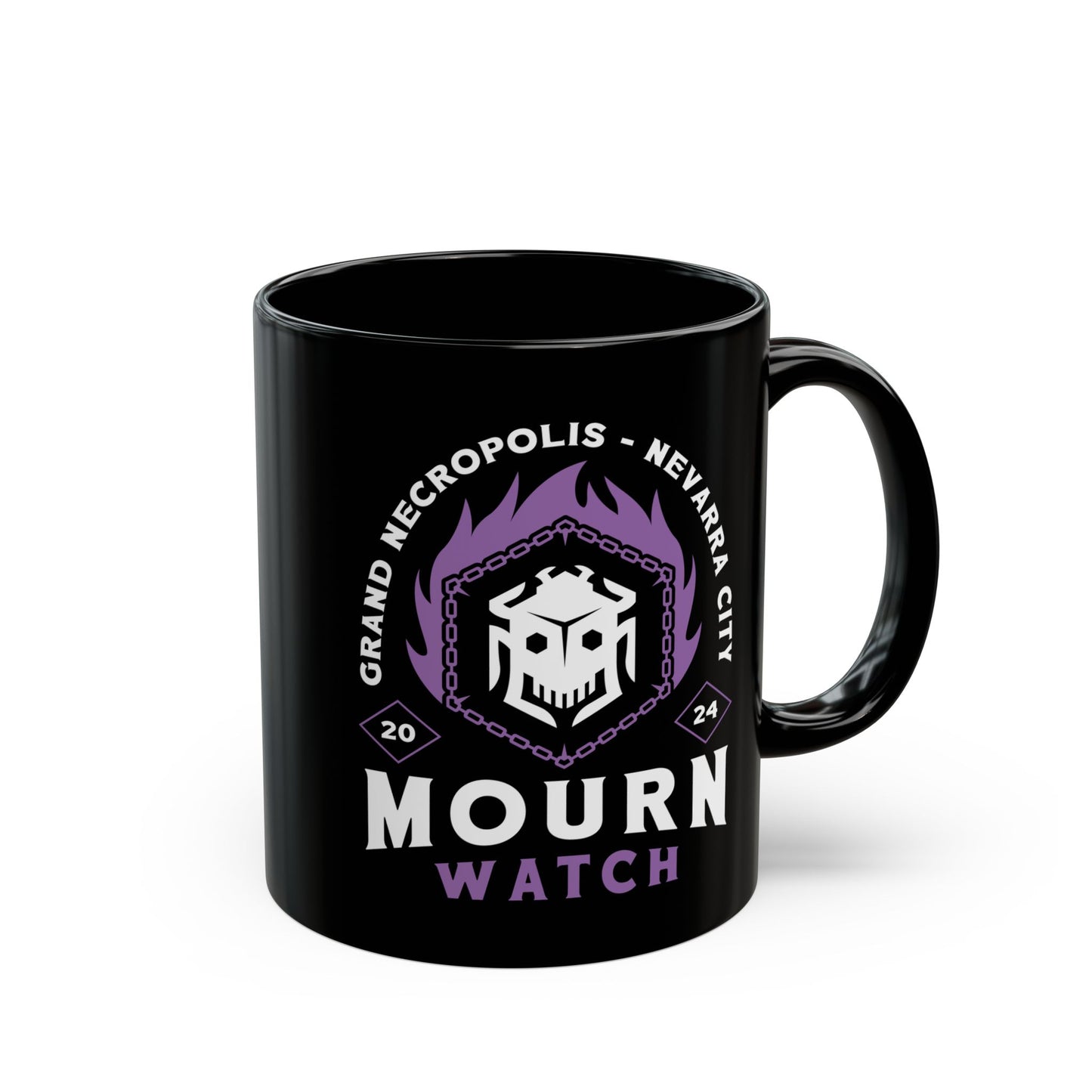 Mourn Watch Emblem Black Mug