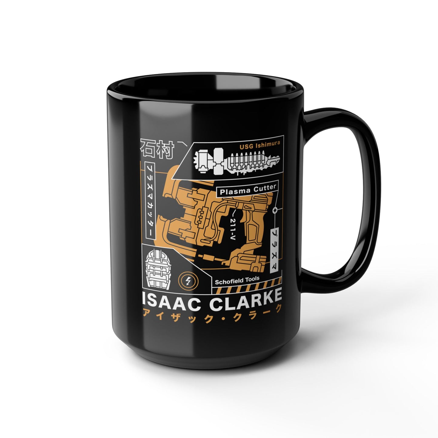 Isaac Clarke Aesthetic Black Mug