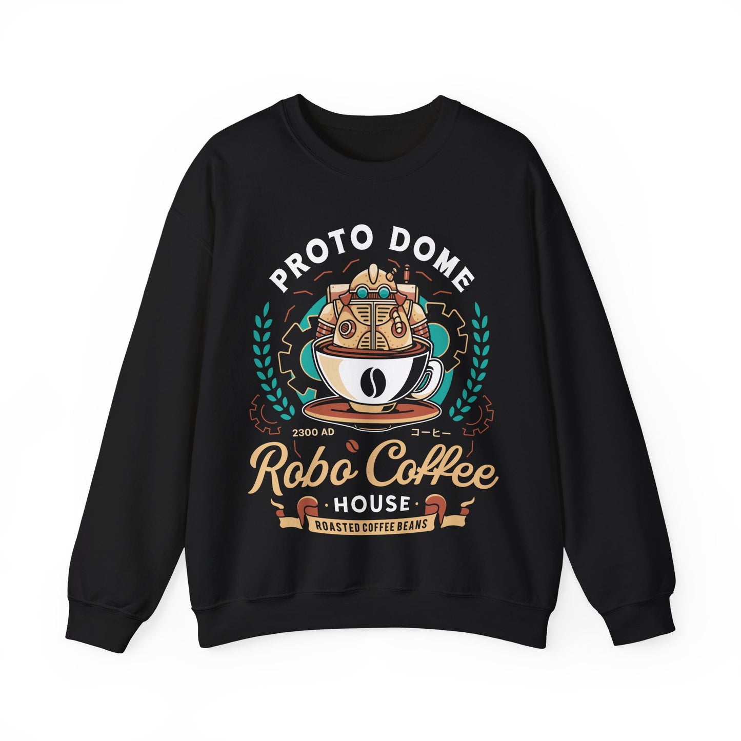 Proto Dome Robo Coffee Crest Unisex Crewneck Sweatshirt