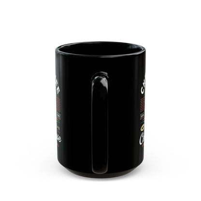 Chefs Knife Coffee Crest Black Mug