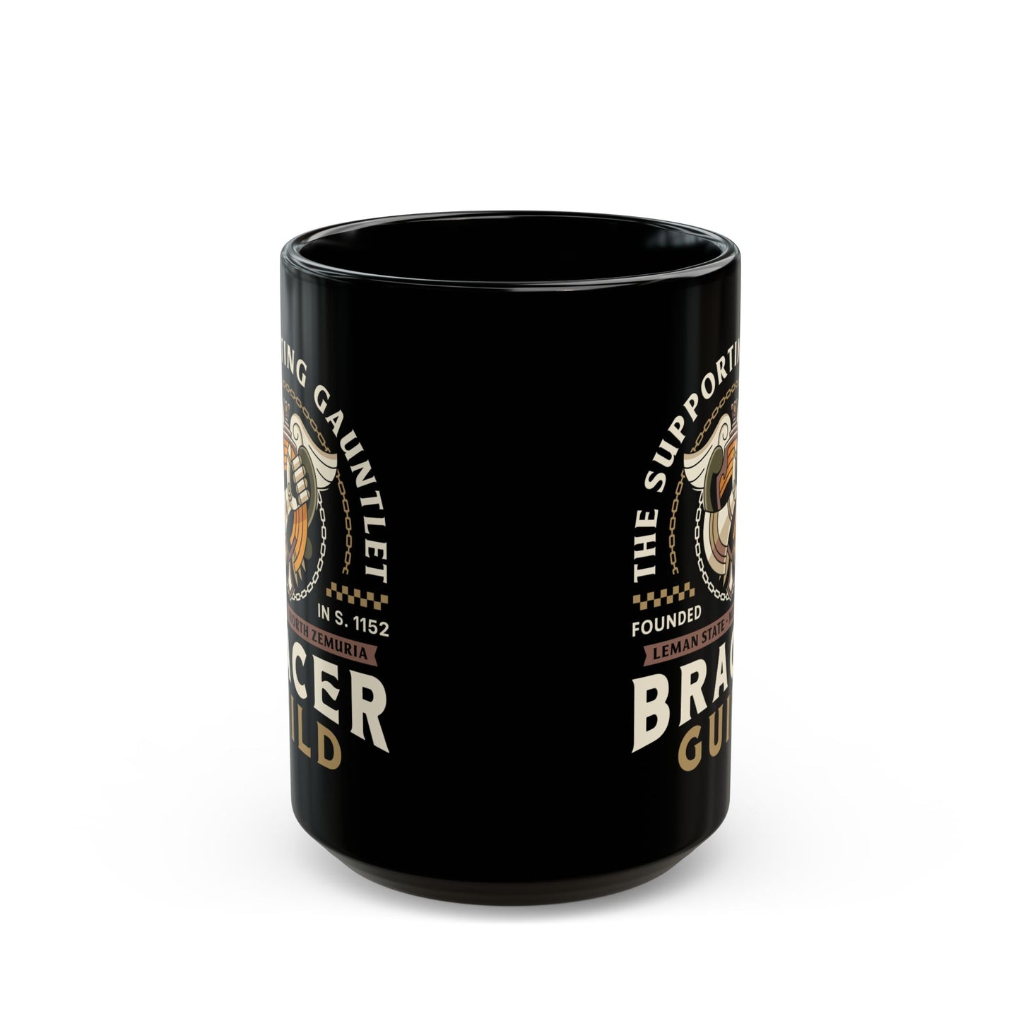 Bracers Guild Leman Crest Black Mug