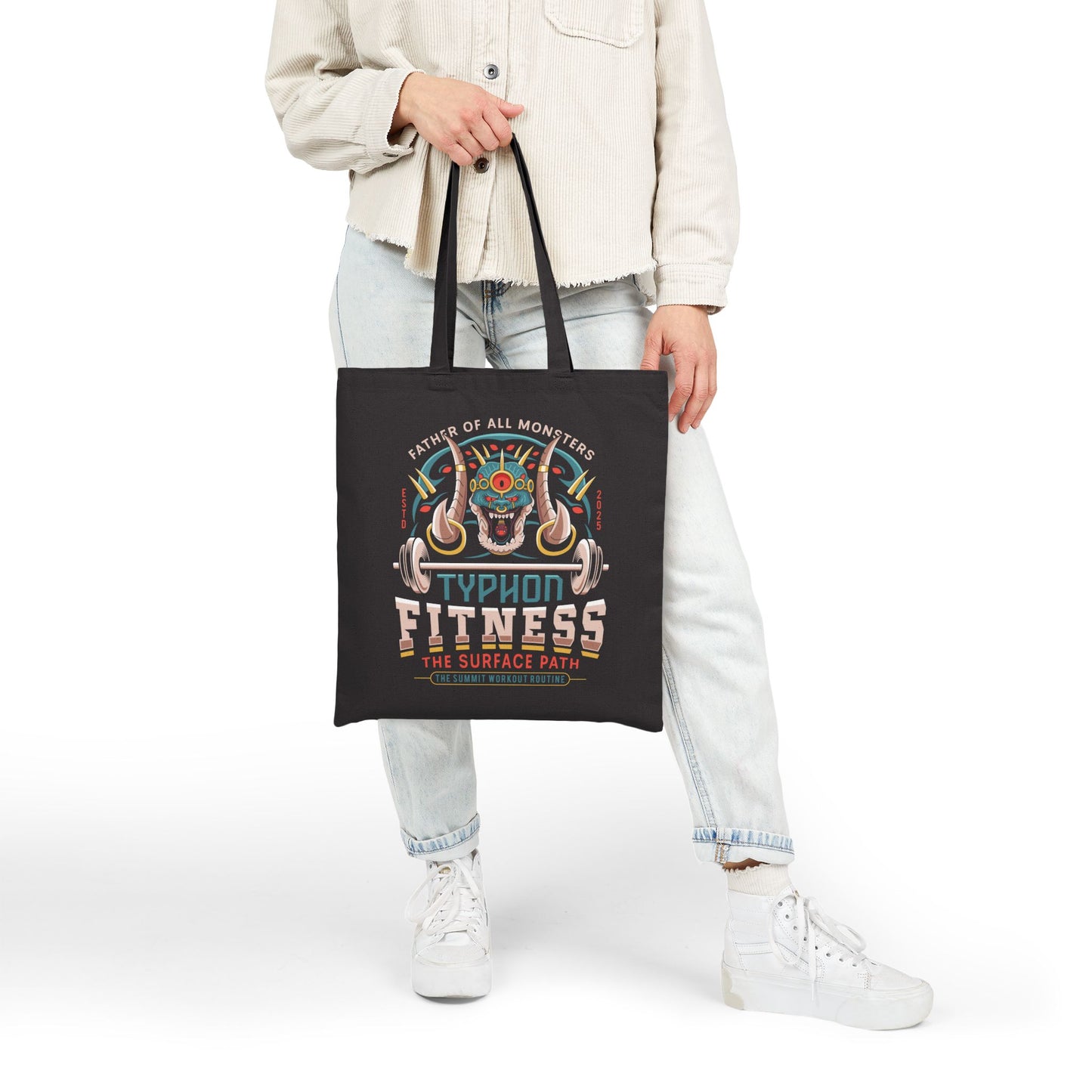 Father Of All Monsters Fitness Emblem Tote Bag