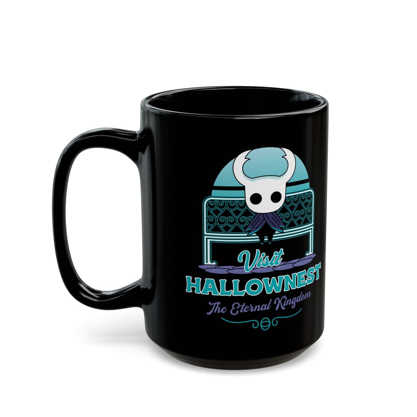 Visit Hallownest Emblem Black Mug