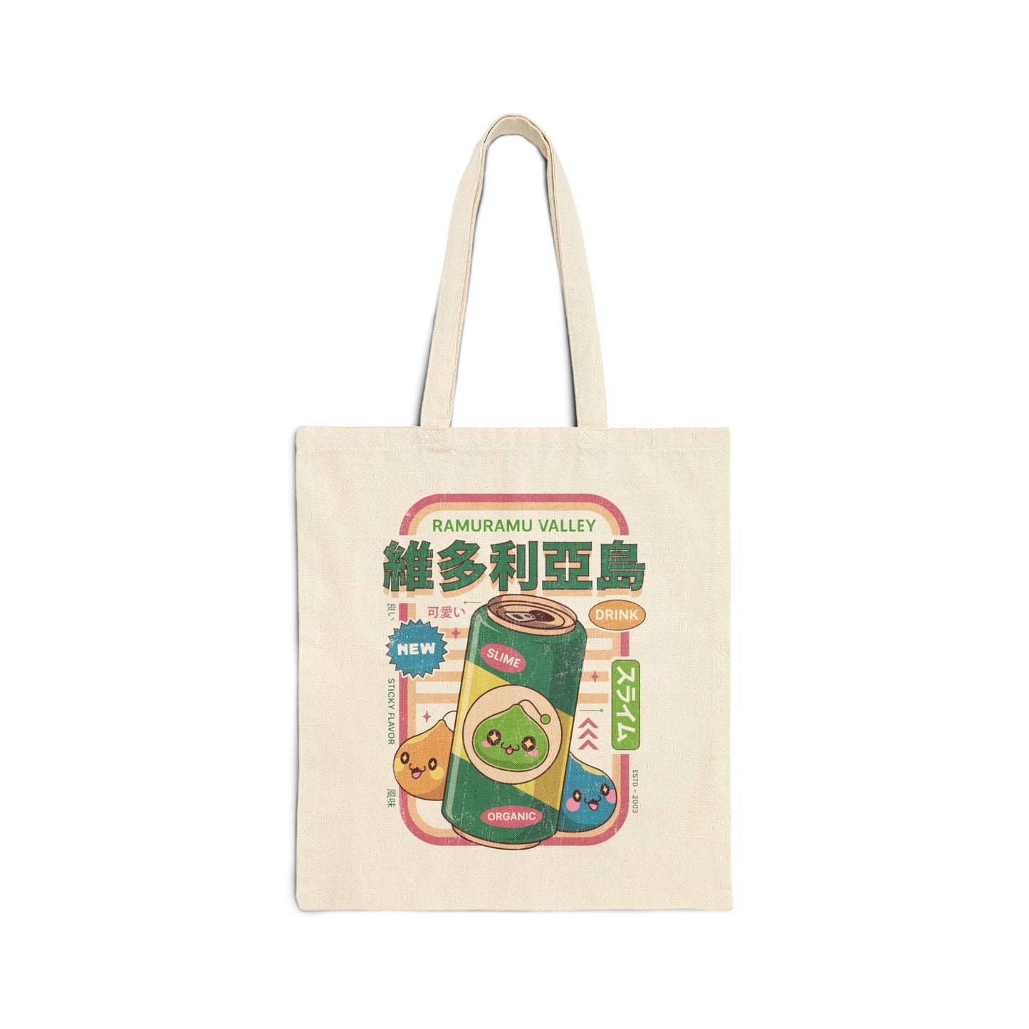 Ramuramu Valley Energy Drink Cotton Canvas Tote Bag