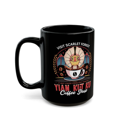 Yian Kut Ku Coffee Emblem Black Mug
