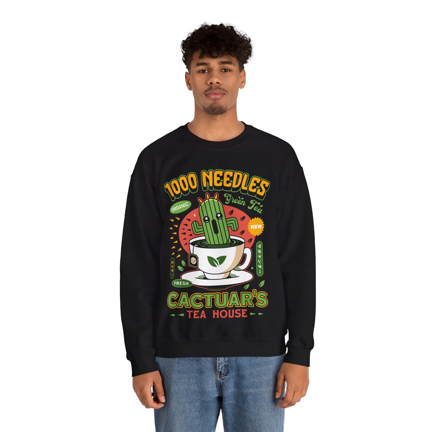Cactuar Green Tea Emblem Crewneck Sweatshirt