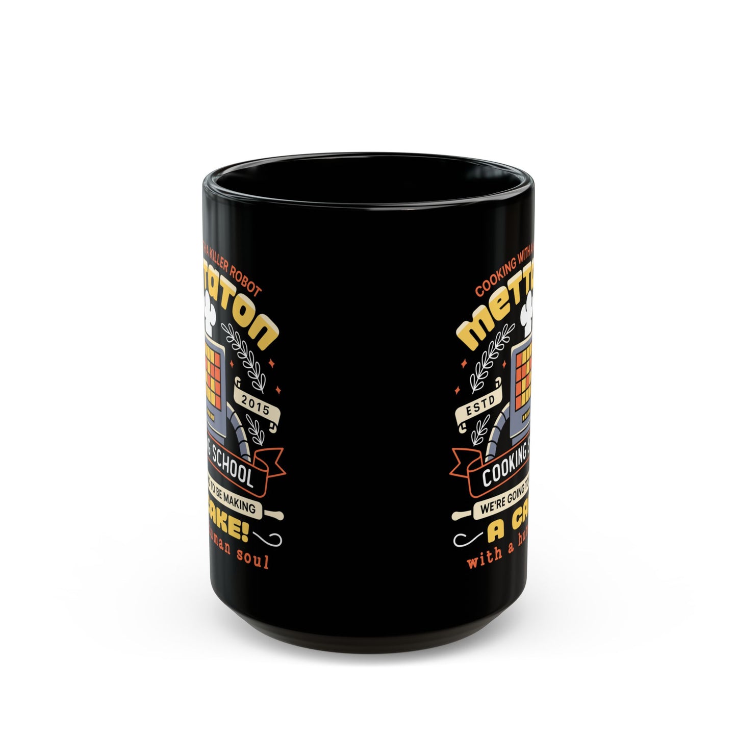 Mettaton Cooking School Crest Black Mug