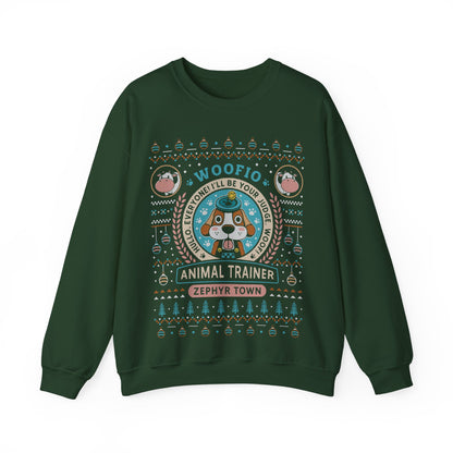 Woofio Zephyr Town Ugly Sweater Crewneck Sweatshirt