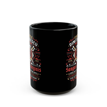 Castle Dimitrescu Vineyard Crest Black Mug
