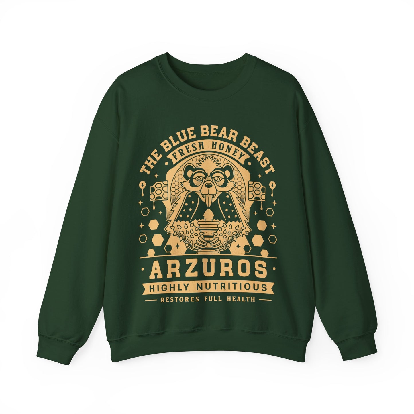 Arzuros Honey Vintage Crest Crewneck Sweatshirt