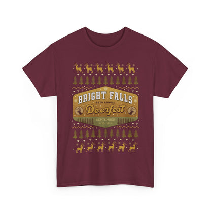Deerfest Bright Falls Ugly Sweater Unisex T-Shirt