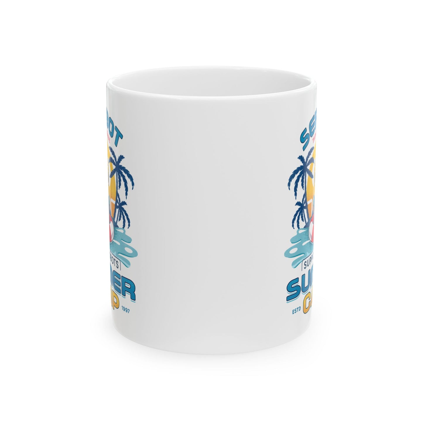 Servbot Summer Camp Vintage Ceramic Mug