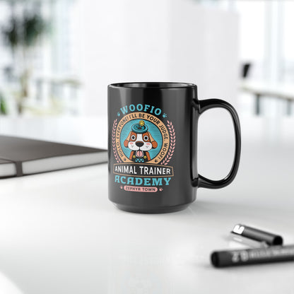 Woofio Zephyr Town Academy Black Mug