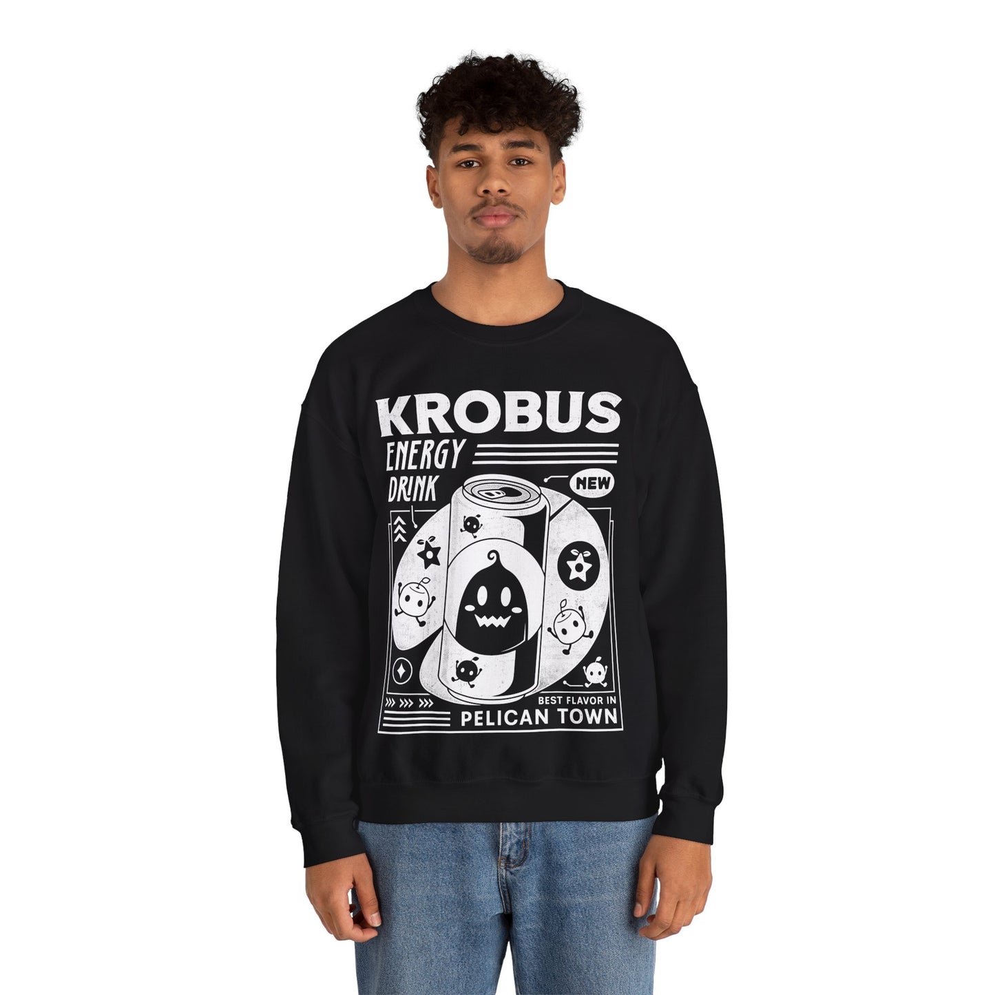 Krobus Energy Drink Grunge Unisex Crewneck Sweatshirt