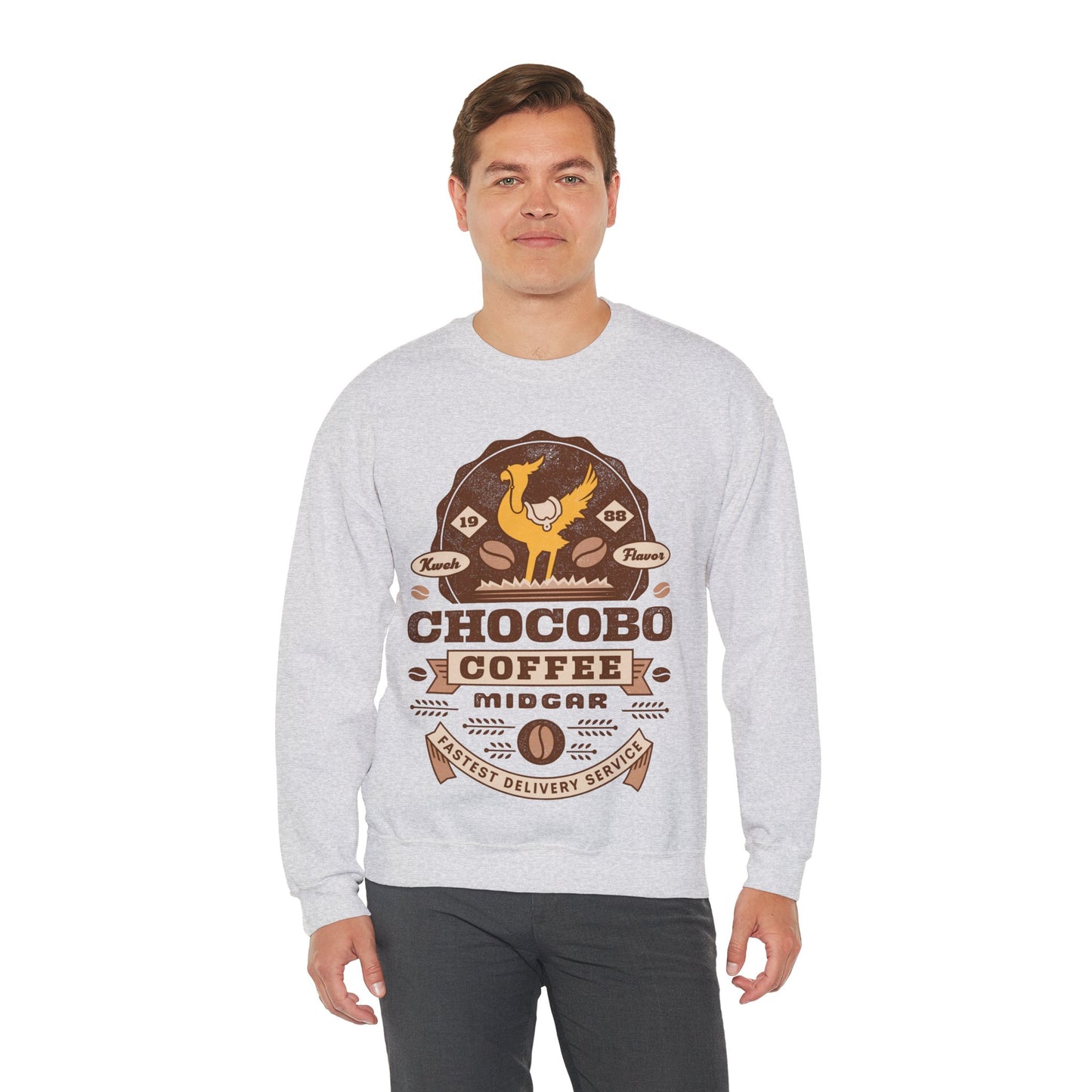 Chocobo Coffee Vintage Unisex Crewneck Sweatshirt