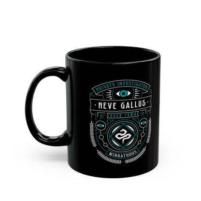 Minrathous Private Investigator Crest Black Mug