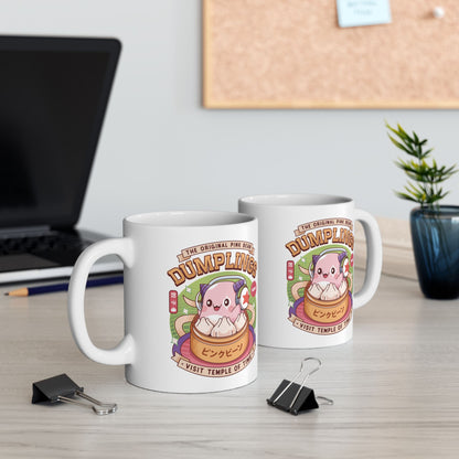 Pink Bean Dumplings Vintage Ceramic Mug