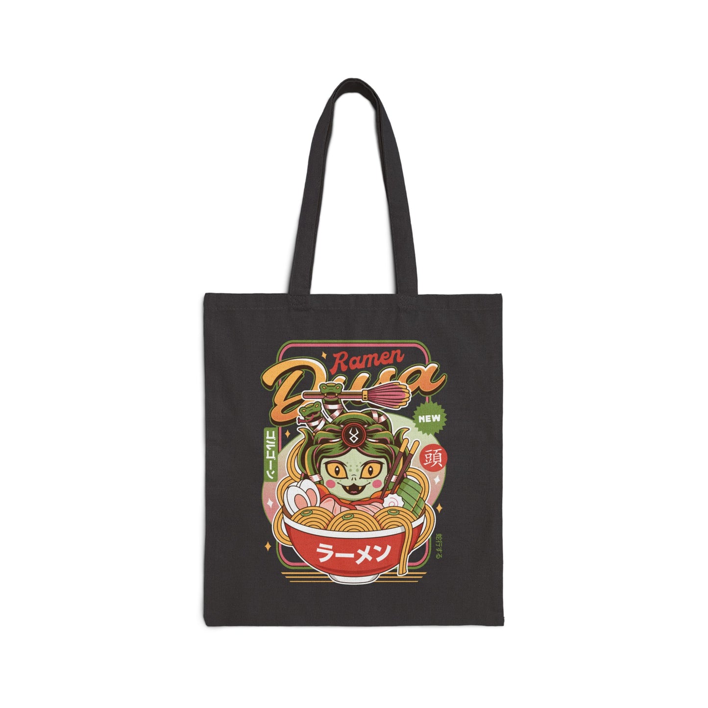 Dusa Vintage Ramen Cotton Canvas Tote Bag