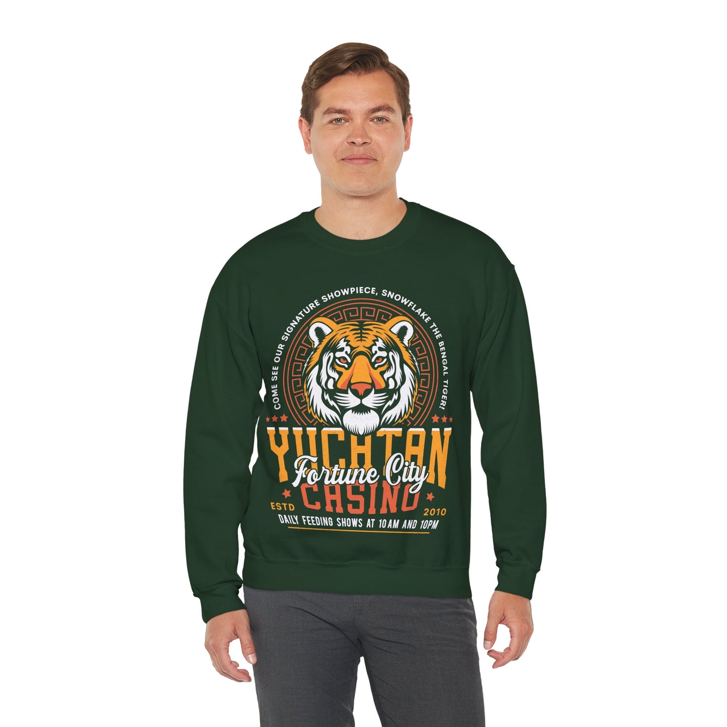 Yucatan Casino Snowflake Grunge Unisex Crewneck Sweatshirt