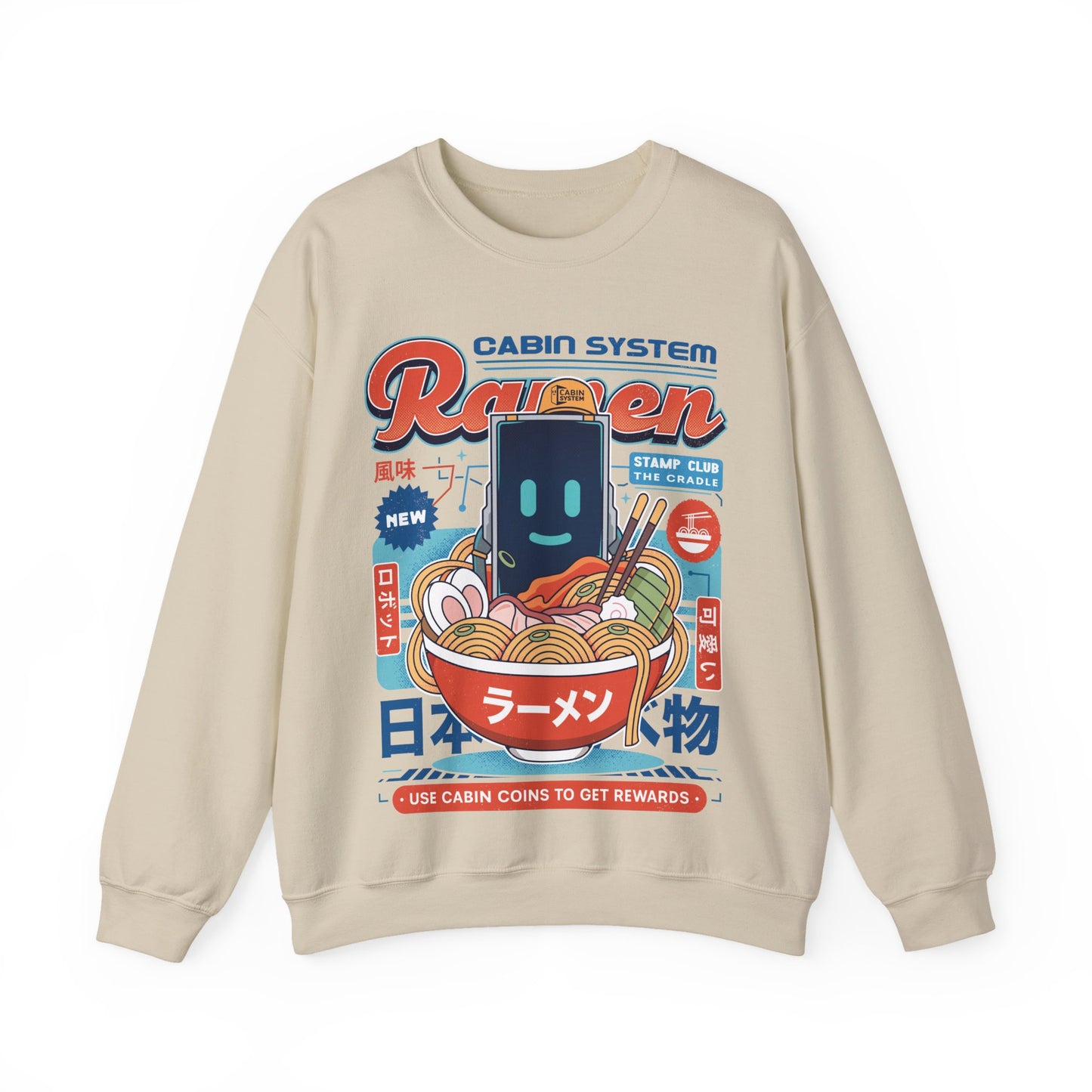 Cabin Coins Ramen Vintage Crewneck Sweatshirt