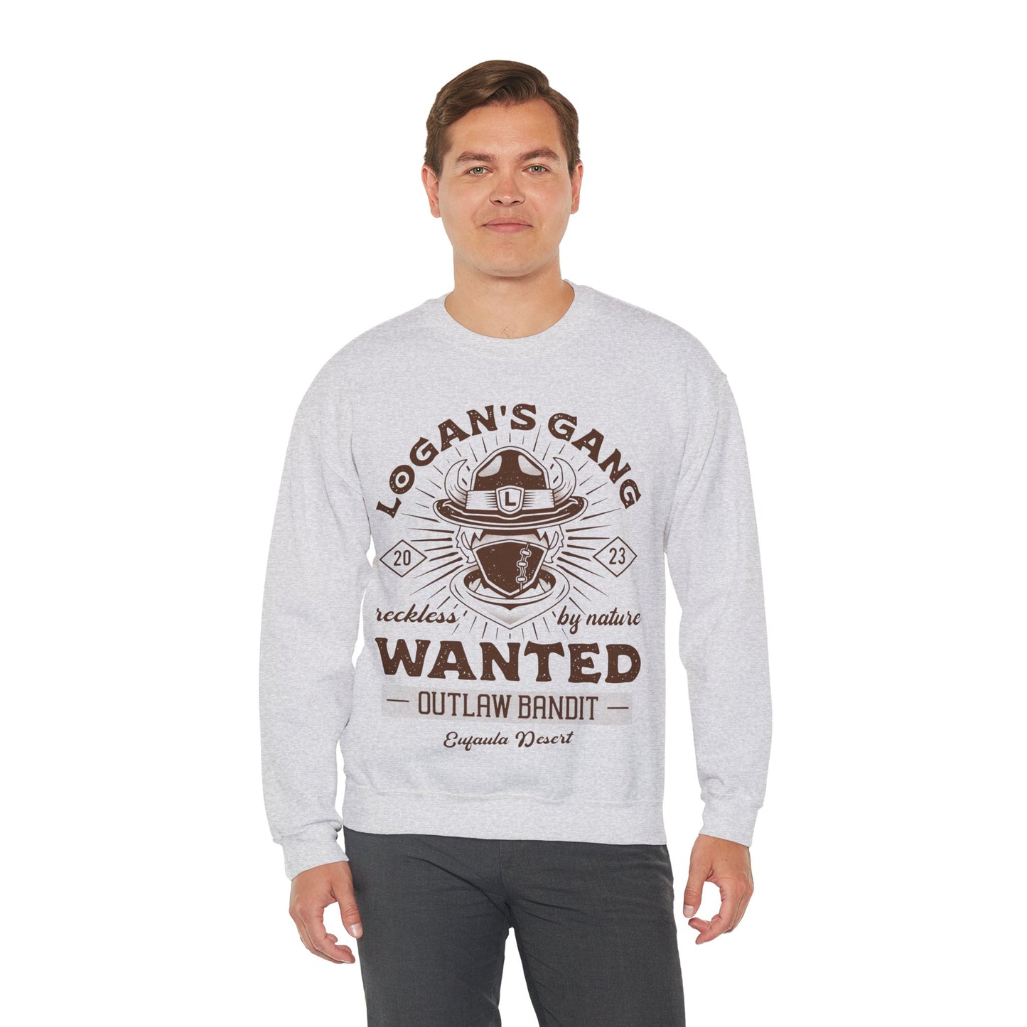 Eufaula Desert Bandit Emblem Unisex Crewneck Sweatshirt