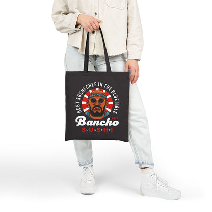 Bancho Sushi Emblem Cotton Canvas Tote Bag
