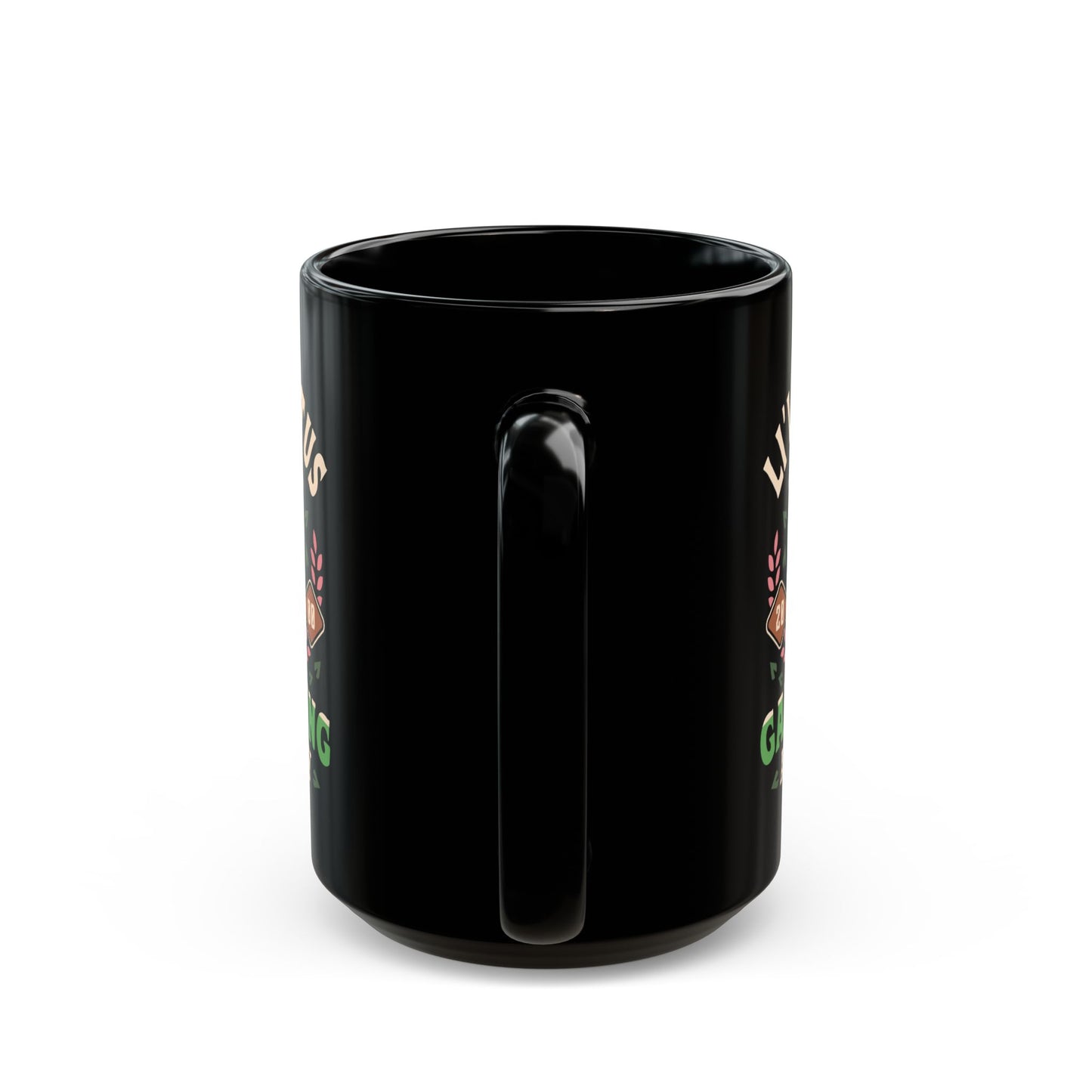 Lil Cactus Gardening Academy Black Mug