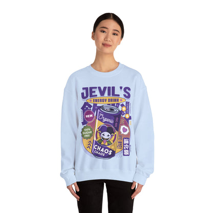Jevil Energy Drink Unisex Crewneck Sweatshirt