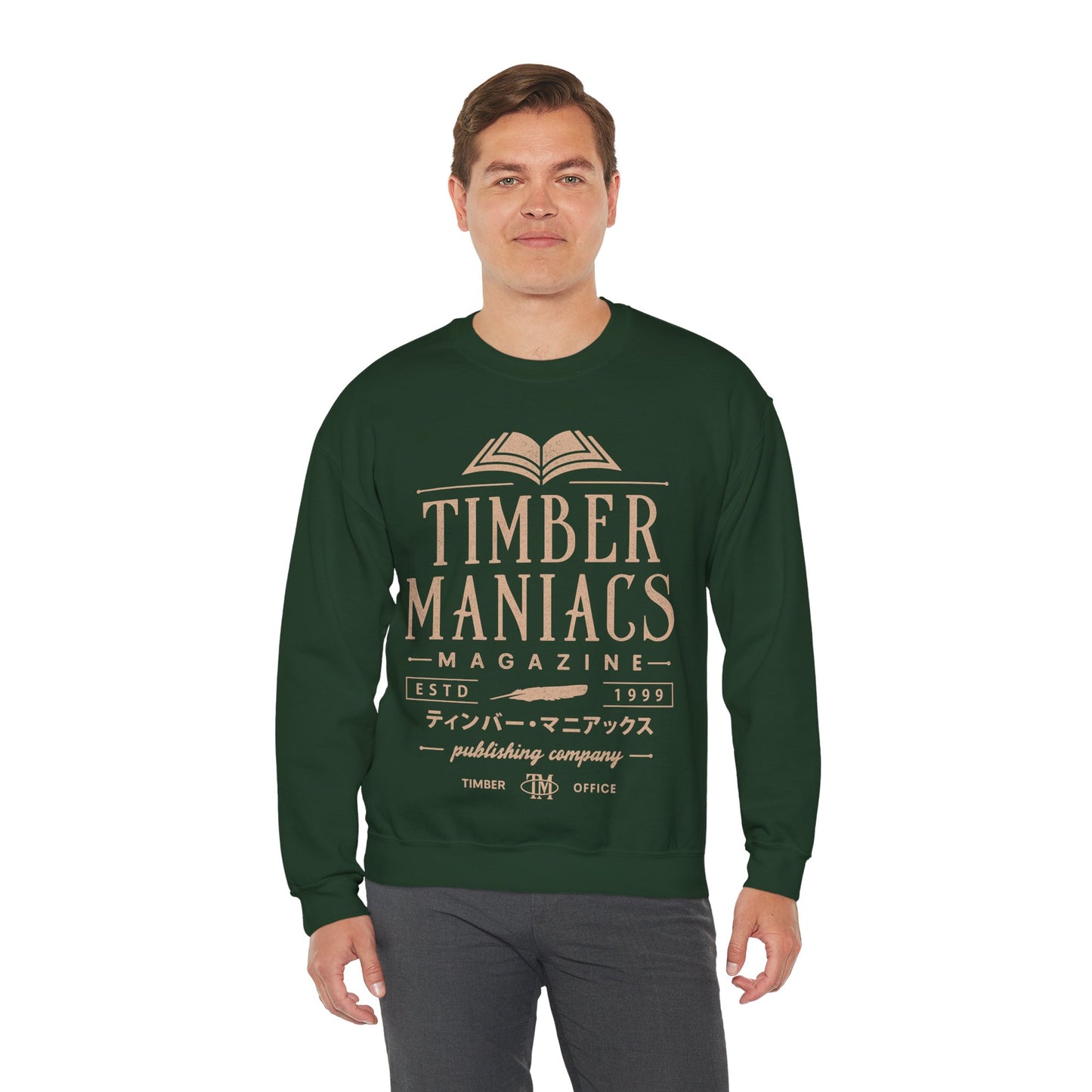 Timber Maniacs Vintage Unisex Crewneck Sweatshirt