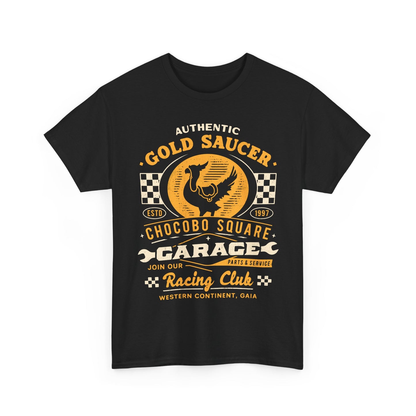 Gold Saucer Garage Vintage Unisex T-Shirt