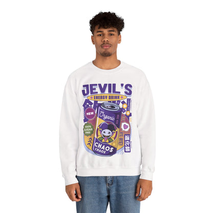 Jevil Energy Drink Unisex Crewneck Sweatshirt