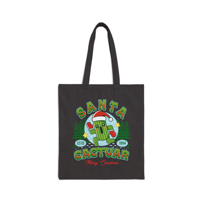 Santa Cactuar Canvas Tote Bag
