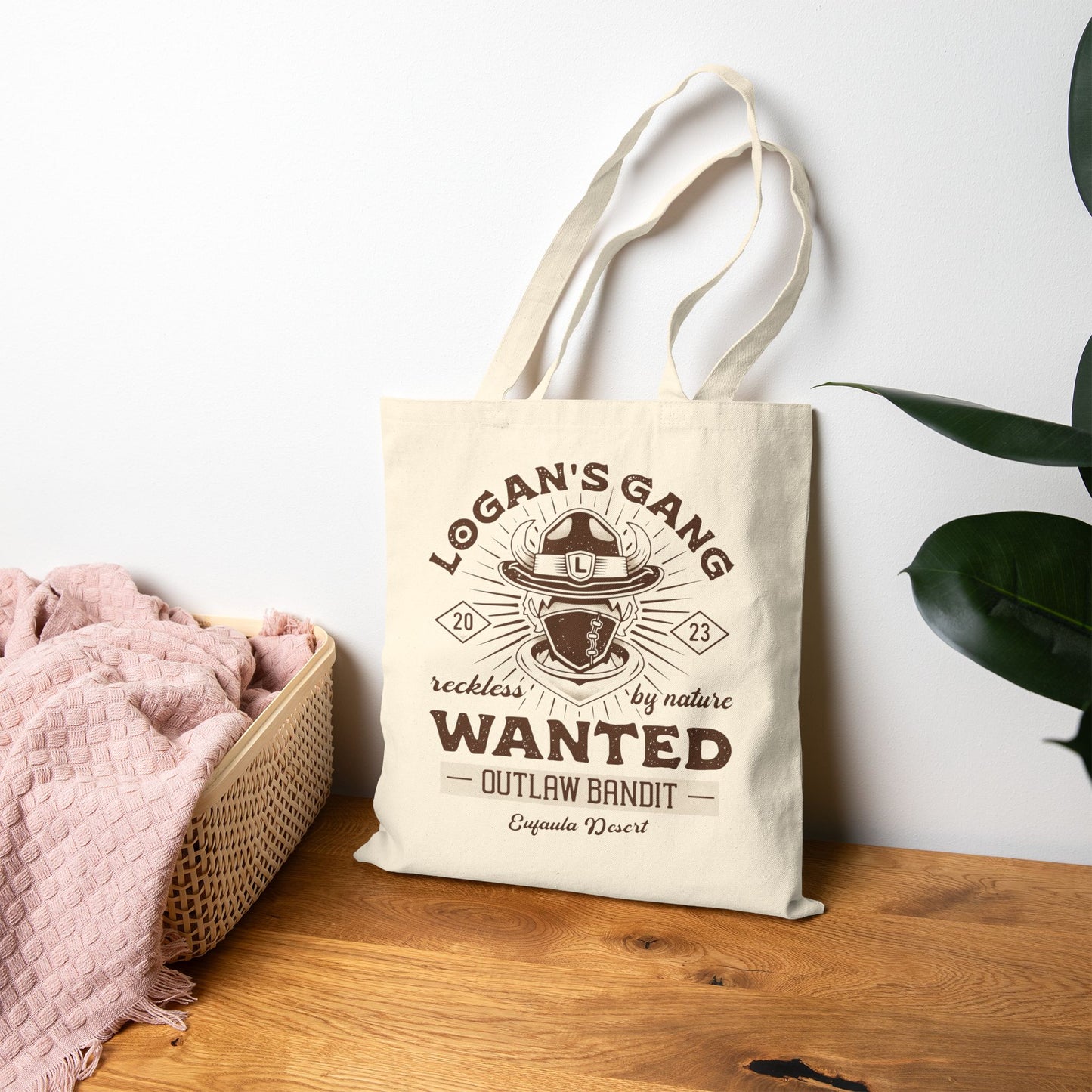 Eufaula Desert Bandit Emblem Canvas Tote Bag