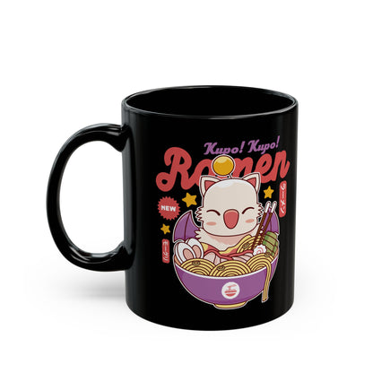 Moogle Kupo Ramen Black Mug