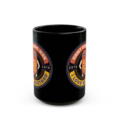 Hawt Dawg Man Emblem Black Mug