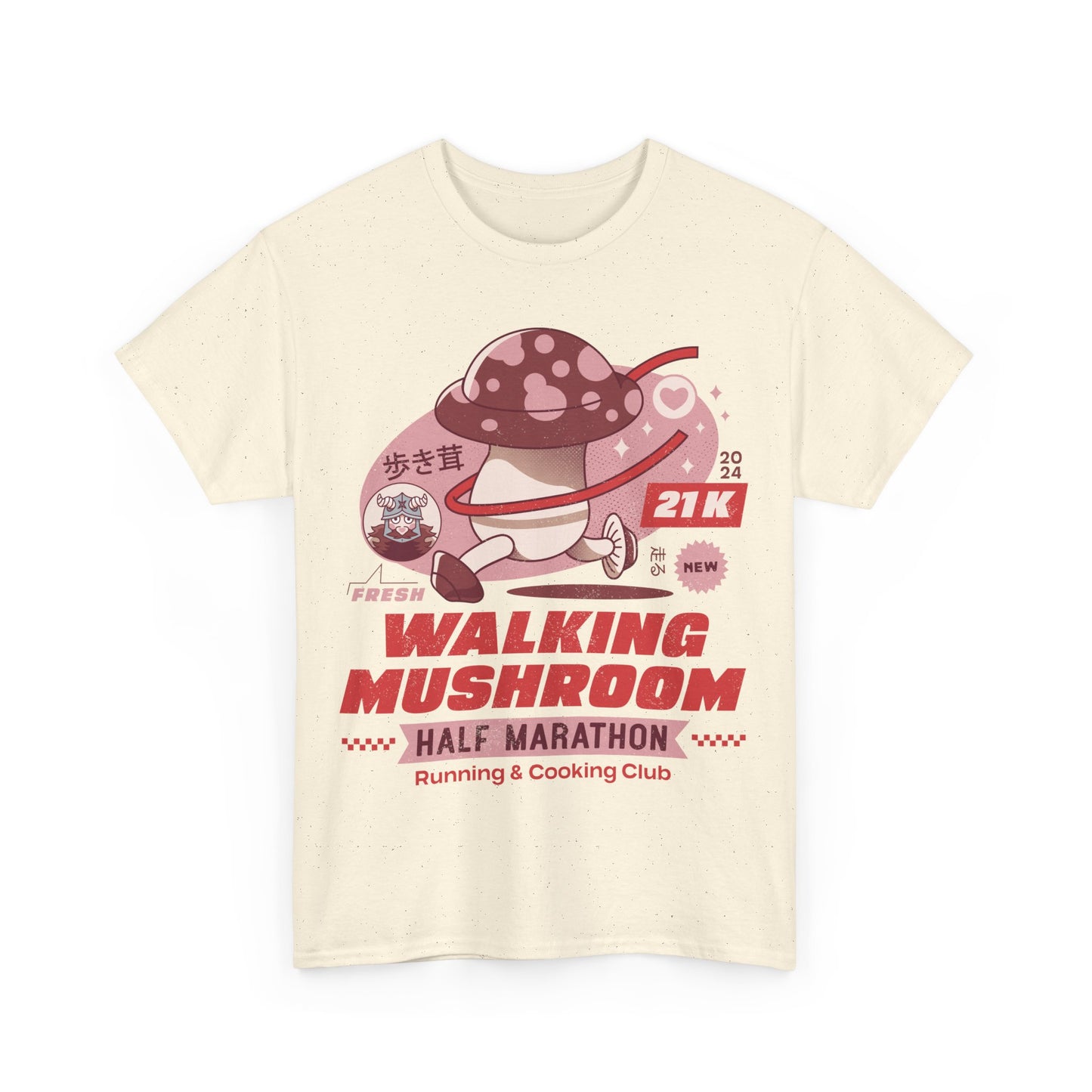 Walking Mushroom Marathon Unisex T-Shirt