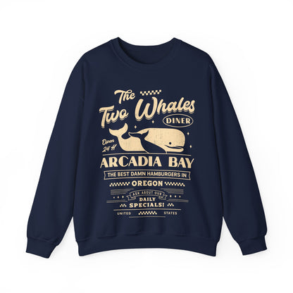 The Two Whales Diner Emblem Unisex Crewneck Sweatshirt