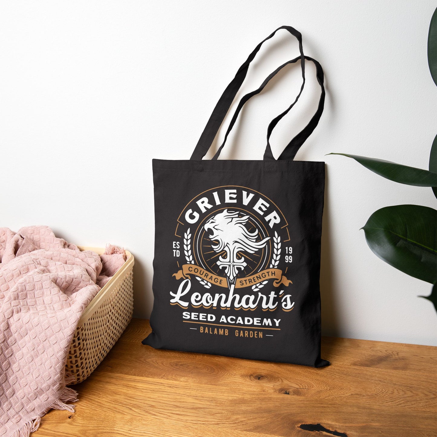 Squall Seed Academy Vintage Canvas Tote Bag