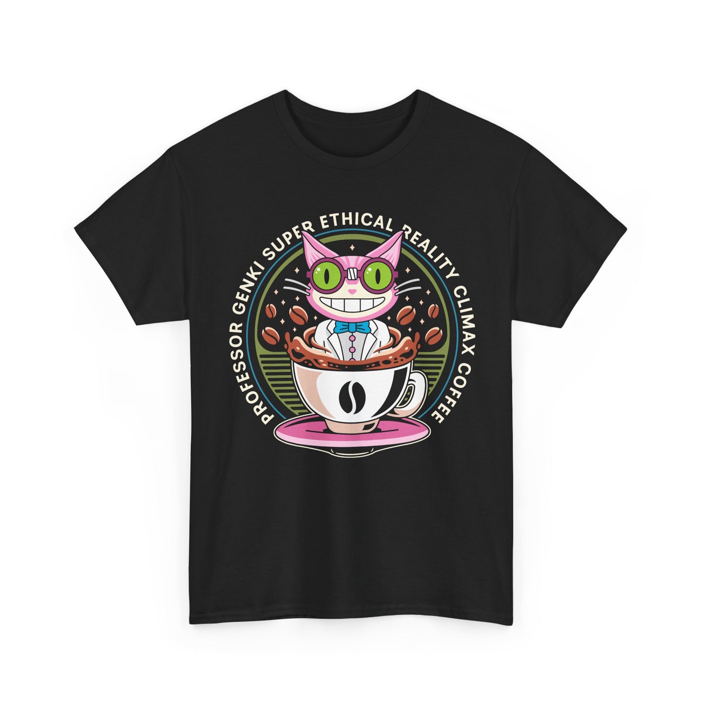 Steelport Cat Coffee Emblem Unisex T-Shirt
