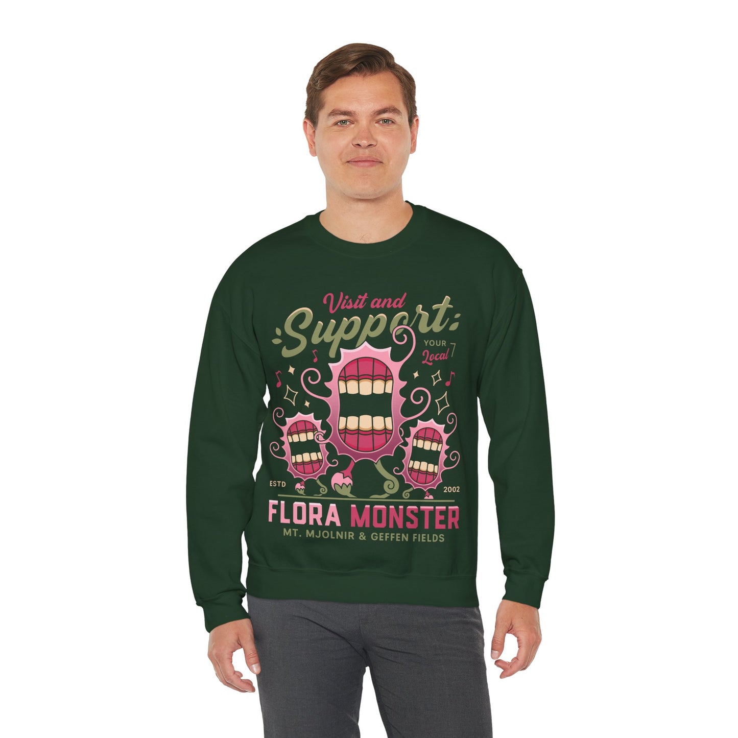 Support Geffen Field Flora Crewneck Sweatshirt