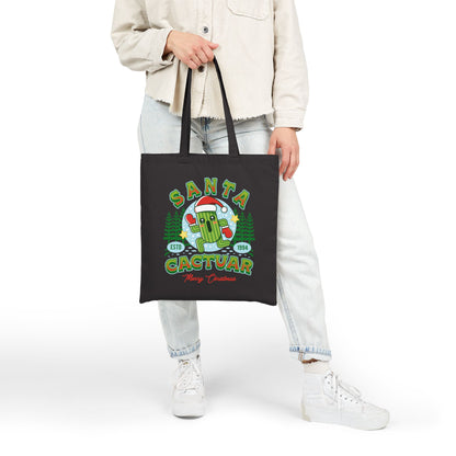 Santa Cactuar Canvas Tote Bag