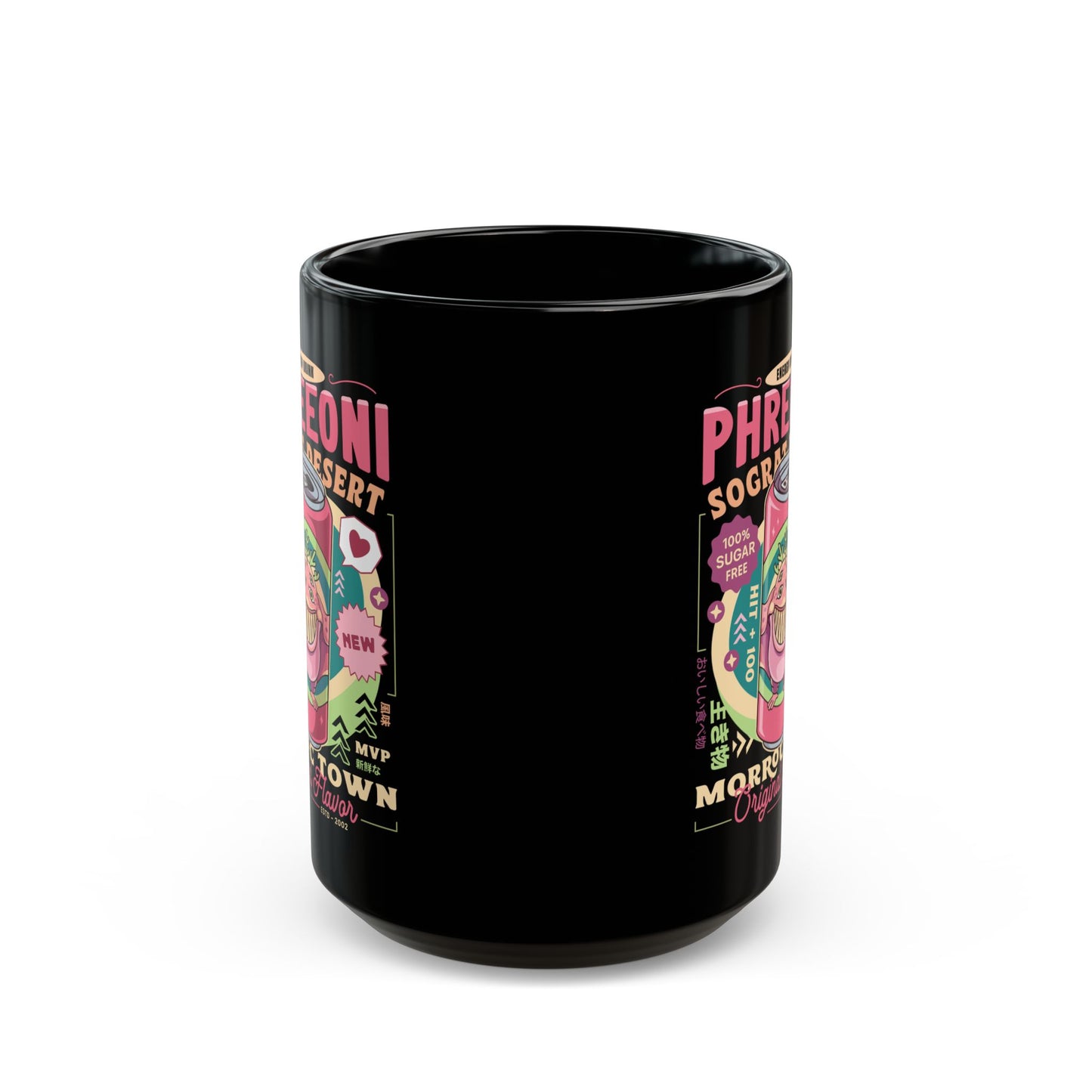 Phreeoni Energy Drink Black Mug
