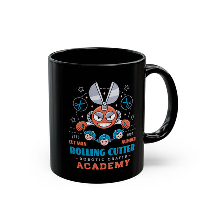 Rolling Cutter Academy Black Mug