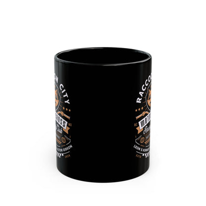 Raccoon City Racing Club Emblem Black Mug